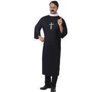Donna Nun Uomo Priest Coppia Costume Vicar Suore Nuovo S-XL