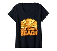 Donna Nuova Spiaggia di Smirne Maglietta con Collo a V