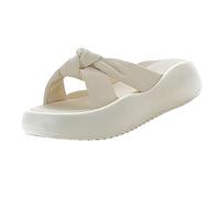 Donna Nuovo Esterno Usura Net Rosso Fondo Spessore Moda Casual Cento Con Fiocco Senior Sense Signore Estate Fondo Morbido Non Pantofole Sandali Scarpe Acqua Sandalo, bianco, 37.5 EU