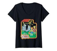 Donna Nursery Rhymes Sarcastic Retro Vintage Funny Adult Humor Maglietta con Collo a V