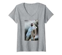 Donna Oasi Liam Gallagher Live Glastonbury 2004 di Andy Willsher Maglietta con Collo a V