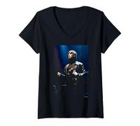 Donna Oasi Liam Gallagher Live Royal Albert Hall Di Andy Willsher Maglietta con Collo a V