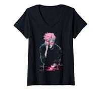 Donna Occhiali da Sole Anime Maglietta con Collo a V