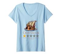 Donna Odisseo - Meme della Mitologia Greca Antica - L'Odissea Maglietta con Collo a V