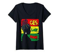 Donna OES Lady Magic Sister Order of The Eastern Star Festa della Mamma Maglietta con Collo a V