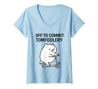 Donna off Commit Tomfoolery Maglietta con Collo a V
