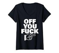 Donna Off You F Maglietta con Collo a V