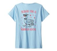Donna Oggi sono una Serious Goose Funny Cowboy Goose Maglietta con Collo a V
