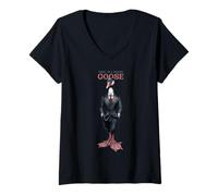 Donna Oggi sono un'oca seria in giacca e cravatta Funny Goose Uomini Donne Maglietta con Collo a V