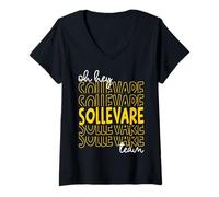 Donna Oh Hey Sollevare Team House of Edificante RCA Scuola Stile Maglietta con Collo a V