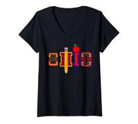 Donna Ohio Pride Back To School Student Teacher Maglietta con Collo a V