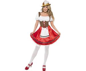 Donna Oktoberfest Wench Birra Bavarese Ragazza Costume Tedesco