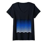 Donna Olas del mar Maglietta con Collo a V