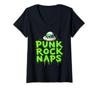 Donna Old School Punk Rock Rapper Popster Regalo per Uomini Donne Bambini Maglietta con Collo a V