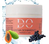 DONNA OLGA Crema Antimacchie Viso 50 Ml | Crema Schiarente Macchie Viso con Papaya e Uva | Crema Sbiancante Viso Antimacchia, Anti Macchie Scure Depigmentante