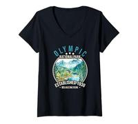 Donna Olympic National Park | Washington Maglietta con Collo a V