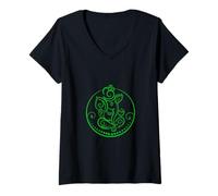 Donna Om Mandala: Peace, Harmony And Spiritual Connection Maglietta con Collo a V