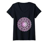 Donna Om Mandala: Peace, Harmony, And Spiritual Connection Maglietta con Collo a V