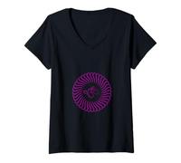 Donna Om Mandala: Peace, Harmony And Spiritual Connection Maglietta con Collo a V