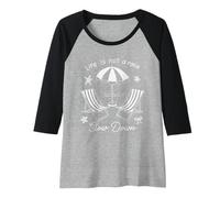 Donna Ombrello da Spiaggia Life Is Not A Race Che rallenta L'Estate Maglia con Maniche Raglan