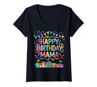 Donna OMG È la Famiglia di Compleanno di mia Mamma Maglietta con Collo a V