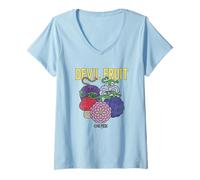 Donna One Piece Devil Fruit Market Maglietta con Collo a V