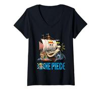 Donna One Piece Going Merry Doodles Maglietta con Collo a V