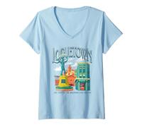 Donna One Piece Loguetown The Beginning And The End Maglietta con Collo a V