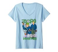Donna One Piece Zoro The Pirate Hunter Maglietta con Collo a V