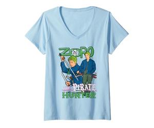Donna One Piece Zoro The Pirate Hunter Maglietta con Collo a V
