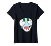 Donna Onigiri con Slip Giappone Maglietta con Collo a V