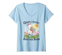 Donna Oops Ho comprato un altro libro Duck Sunshine Maglietta con Collo a V