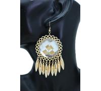 Donna Orecchini Set Gancio Moda Gioielli Oro Sole Fiore Fascino Elegante Ballo A