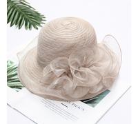 Donna Organza Chiesa Cappello da Sole Tè Pieghevole Rete Festa Matrimonio Falda