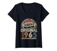 Donna Originale 1965 Vintage Compleanno 60 Anni Per Uomo Donna Maglietta con Collo a V