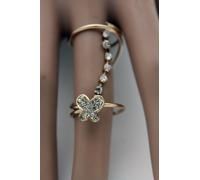 Donna Oro Avvolgere Intorno Lungo Fedina Carino Stile Moda Gioielli Farfalla 7.5