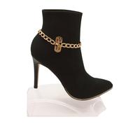 Donna Oro Catena Stivale Bracciale Scarpe Segno Del Dollaro $ Cavigliera