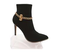 Donna Oro Catena Stivale Bracciale Scarpe Segno Del Dollaro $ Pendente Da Fit