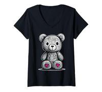 Donna Orso Piccolo, tenero Orso, Bambino, doudou, Orsacchiotto Maglietta con Collo a V