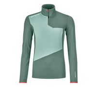 Donna Ortovox Pile Light Zip Neck (Grigio Artico) Pullover in pile L