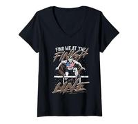Donna Ostacoli Find Me At The Finish Line Maglietta con Collo a V
