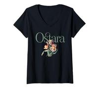Donna Ostara Blessings Pagan Floral Ostara Celebration Maglietta con Collo a V