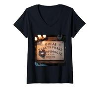 Donna Ouija Spirit Board Occulto Gothic Maglietta con Collo a V