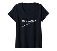 Donna Oumuamua Space Object UFO Asteroid Maglietta con Collo a V