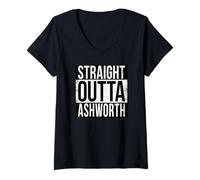 Donna OUTTA ASHWORTH DIRITTO Maglietta con Collo a V
