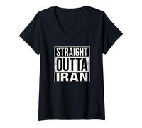 Donna Outta Diritto Iran Maglietta con Collo a V