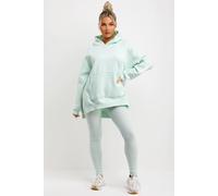 Donna Oversize Felpa con Cappuccio & Leggings Set Lounge Tuta