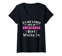 Donna Owensboro Girl Party cammina nel Kentucky Southern Pride Maglietta con Collo a V