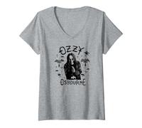 Donna Ozzy Osbourne - Flying Cross Maglietta con Collo a V