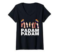 Donna Padam Padam - Mese dell'orgoglio LGBTQ+ - Heartbeat Padam Padam Maglietta con Collo a V